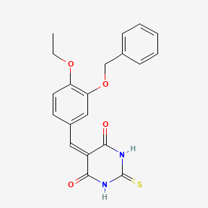 5-[3-(benzyloxy)-4-ethoxybenzylidene]-2-thioxodihydro-4,6(1H,5H)-pyrimidinedione