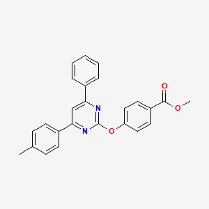 methyl 4-{[4-(4-methylphenyl)-6-phenyl-2-pyrimidinyl]oxy}benzoate