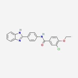 N-[4-(1H-benzimidazol-2-yl)phenyl]-3-chloro-4-ethoxybenzamide