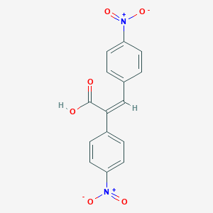 molecular formula C15H10N2O6 B371582 2,3-Bis{4-nitrophenyl}acrylic acid 