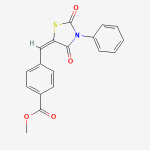 methyl 4-[(2,4-dioxo-3-phenyl-1,3-thiazolidin-5-ylidene)methyl]benzoate