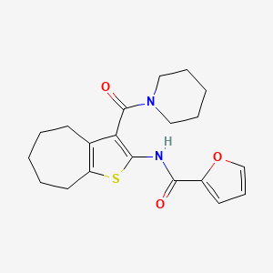 N-[3-(1-piperidinylcarbonyl)-5,6,7,8-tetrahydro-4H-cyclohepta[b]thien-2-yl]-2-furamide