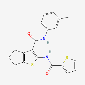 N-(3-methylphenyl)-2-[(2-thienylcarbonyl)amino]-5,6-dihydro-4H-cyclopenta[b]thiophene-3-carboxamide