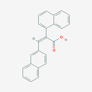 molecular formula C23H16O2 B371586 2-(1-Naphthyl)-3-(2-naphthyl)acrylicacid 