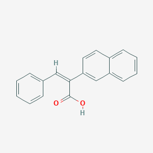 molecular formula C19H14O2 B371587 2-(2-Naphthyl)-3-phenylacrylic acid 