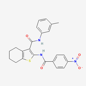 N-(3-methylphenyl)-2-{[(4-nitrophenyl)carbonyl]amino}-4,5,6,7-tetrahydro-1-benzothiophene-3-carboxamide