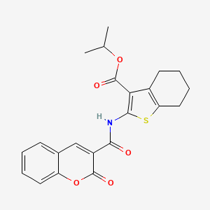 isopropyl 2-{[(2-oxo-2H-chromen-3-yl)carbonyl]amino}-4,5,6,7-tetrahydro-1-benzothiophene-3-carboxylate