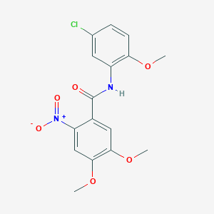 N-(5-chloro-2-methoxyphenyl)-4,5-dimethoxy-2-nitrobenzamide