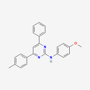 N-(4-methoxyphenyl)-4-(4-methylphenyl)-6-phenyl-2-pyrimidinamine