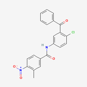 N-(3-benzoyl-4-chlorophenyl)-3-methyl-4-nitrobenzamide