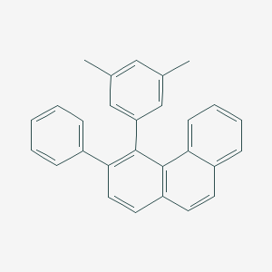 molecular formula C28H22 B371598 4-(3,5-Dimethylphenyl)-3-phenylphenanthrene 