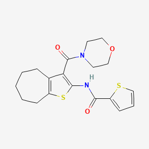 N-[3-(4-morpholinylcarbonyl)-5,6,7,8-tetrahydro-4H-cyclohepta[b]thien-2-yl]-2-thiophenecarboxamide