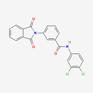 N-(3,4-dichlorophenyl)-3-(1,3-dioxo-1,3-dihydro-2H-isoindol-2-yl)benzamide