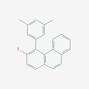 molecular formula C22H17I B371603 4-(3,5-Dimethylphenyl)-3-iodophenanthrene 