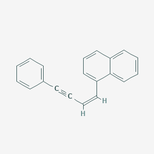 molecular formula C20H14 B371604 1-(4-Phenyl-1-buten-3-ynyl)naphthalene 