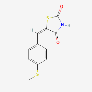 (5E)-5-[(4-methylsulfanylphenyl)methylidene]-1,3-thiazolidine-2,4-dione