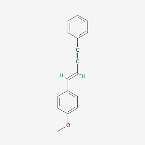 molecular formula C17H14O B371605 Methyl 4-(4-phenyl-1-buten-3-ynyl)phenyl ether 