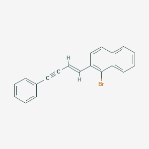molecular formula C20H13Br B371610 1-Bromo-2-(4-phenyl-1-buten-3-ynyl)naphthalene 