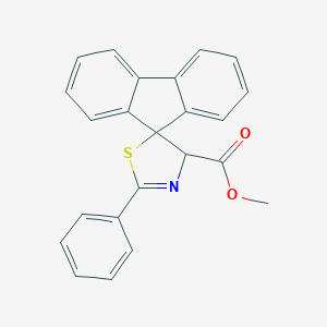 molecular formula C23H17NO2S B371612 methyl 2'-phenyl-4',5'-dihydrospiro[9H-fluorene-9,5'-(1,3)-thiazole]-4'-carboxylate 