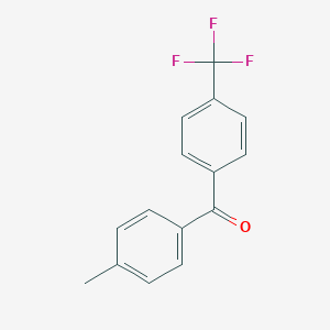 molecular formula C15H11F3O B371614 (4-Methylphenyl)[4-(trifluoromethyl)phenyl]methanone 