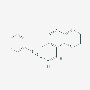 molecular formula C21H16 B371619 2-Methyl-1-(4-phenyl-1-buten-3-ynyl)naphthalene 