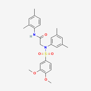 N~2~-[(3,4-dimethoxyphenyl)sulfonyl]-N~1~-(2,4-dimethylphenyl)-N~2~-(3,5-dimethylphenyl)glycinamide