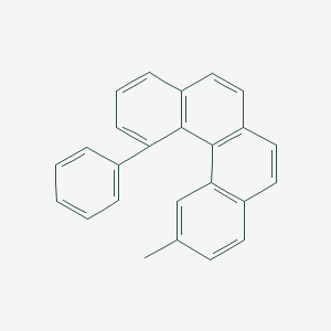 molecular formula C25H18 B371623 11-Methyl-1-phenylbenzo[c]phenanthrene 