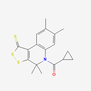 5-(cyclopropylcarbonyl)-4,4,7,8-tetramethyl-4,5-dihydro-1H-[1,2]dithiolo[3,4-c]quinoline-1-thione