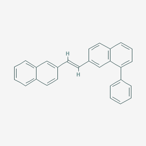 molecular formula C28H20 B371626 7-[2-(2-Naphthyl)vinyl]-1-phenylnaphthalene 