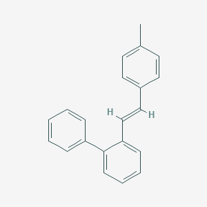 molecular formula C21H18 B371628 2-[(E)-4-Methylstyryl]biphenyl 