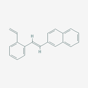 molecular formula C20H16 B371629 2-[2-(2-Vinylphenyl)vinyl]naphthalene 