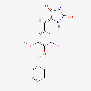 5-[4-(benzyloxy)-3-iodo-5-methoxybenzylidene]-2,4-imidazolidinedione