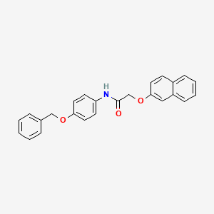 N-[4-(benzyloxy)phenyl]-2-(2-naphthyloxy)acetamide