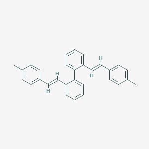 molecular formula C30H26 B371632 2,2'-Bis[2-(4-methylphenyl)vinyl]-1,1'-biphenyl 