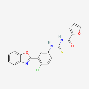 N-({[3-(1,3-benzoxazol-2-yl)-4-chlorophenyl]amino}carbonothioyl)-2-furamide