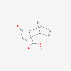 molecular formula C12H12O3 B371634 Methyl 5-oxotricyclo[5.2.1.02,6]deca-3,8-diene-2-carboxylate 