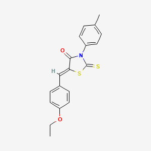 5-(4-ethoxybenzylidene)-3-(4-methylphenyl)-2-thioxo-1,3-thiazolidin-4-one