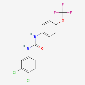 N-(3,4-dichlorophenyl)-N'-[4-(trifluoromethoxy)phenyl]urea