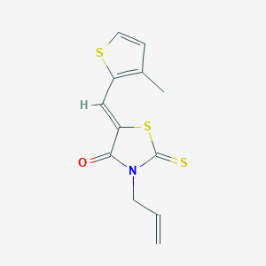 3-allyl-5-[(3-methyl-2-thienyl)methylene]-2-thioxo-1,3-thiazolidin-4-one