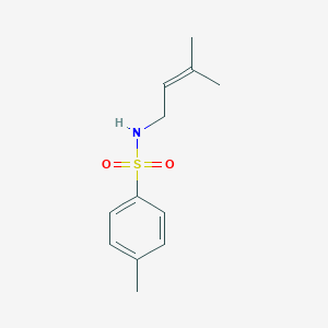 molecular formula C12H17NO2S B371637 4-methyl-N-(3-methyl-2-butenyl)benzenesulfonamide 