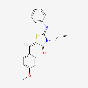 3-allyl-5-(4-methoxybenzylidene)-2-(phenylimino)-1,3-thiazolidin-4-one