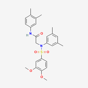 N~2~-[(3,4-dimethoxyphenyl)sulfonyl]-N~1~-(3,4-dimethylphenyl)-N~2~-(3,5-dimethylphenyl)glycinamide