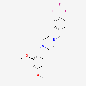 1-(2,4-dimethoxybenzyl)-4-[4-(trifluoromethyl)benzyl]piperazine