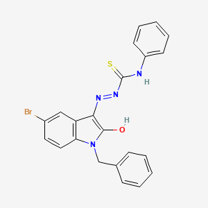 1-benzyl-5-bromo-1H-indole-2,3-dione 3-(N-phenylthiosemicarbazone)