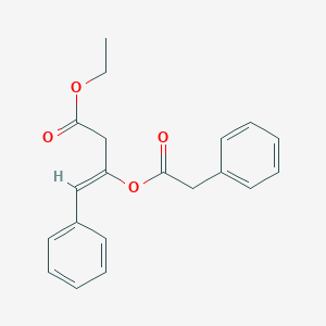 molecular formula C20H20O4 B371642 Ethyl 4-phenyl-3-[(phenylacetyl)oxy]-3-butenoate 
