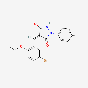 4-(5-bromo-2-ethoxybenzylidene)-1-(4-methylphenyl)-3,5-pyrazolidinedione