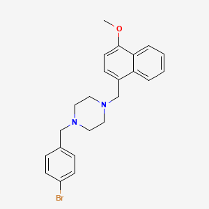 1-(4-bromobenzyl)-4-[(4-methoxy-1-naphthyl)methyl]piperazine