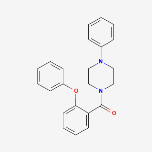 molecular formula C23H22N2O2 B3716479 1-(2-phenoxybenzoyl)-4-phenylpiperazine 