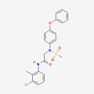 N-(3-chloro-2-methylphenyl)-N~2~-(methylsulfonyl)-N~2~-(4-phenoxyphenyl)glycinamide