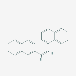 molecular formula C23H18 B371651 1-Methyl-4-[2-(2-naphthyl)vinyl]naphthalene 